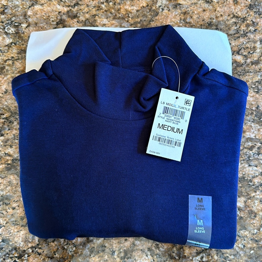 Men's Solid Mock Neck Shirt